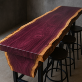 Live Edge Purpleheart Desk